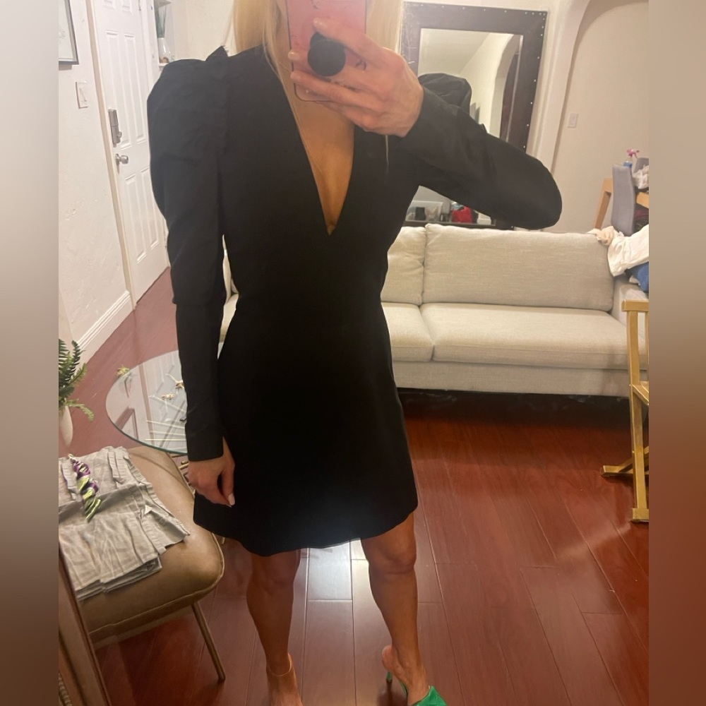 Alexander McQueen Black Long Sleeve Dress